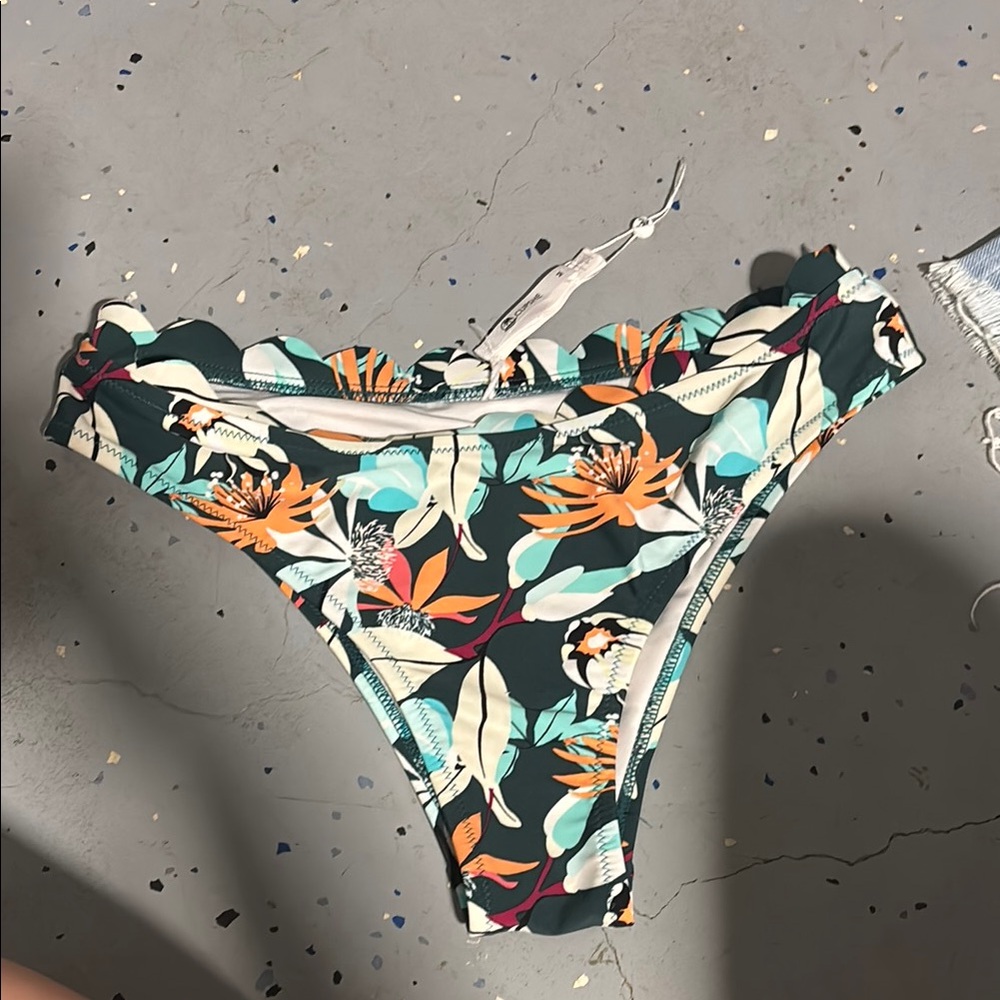 Floral Bikini Bottom cupshe size medium